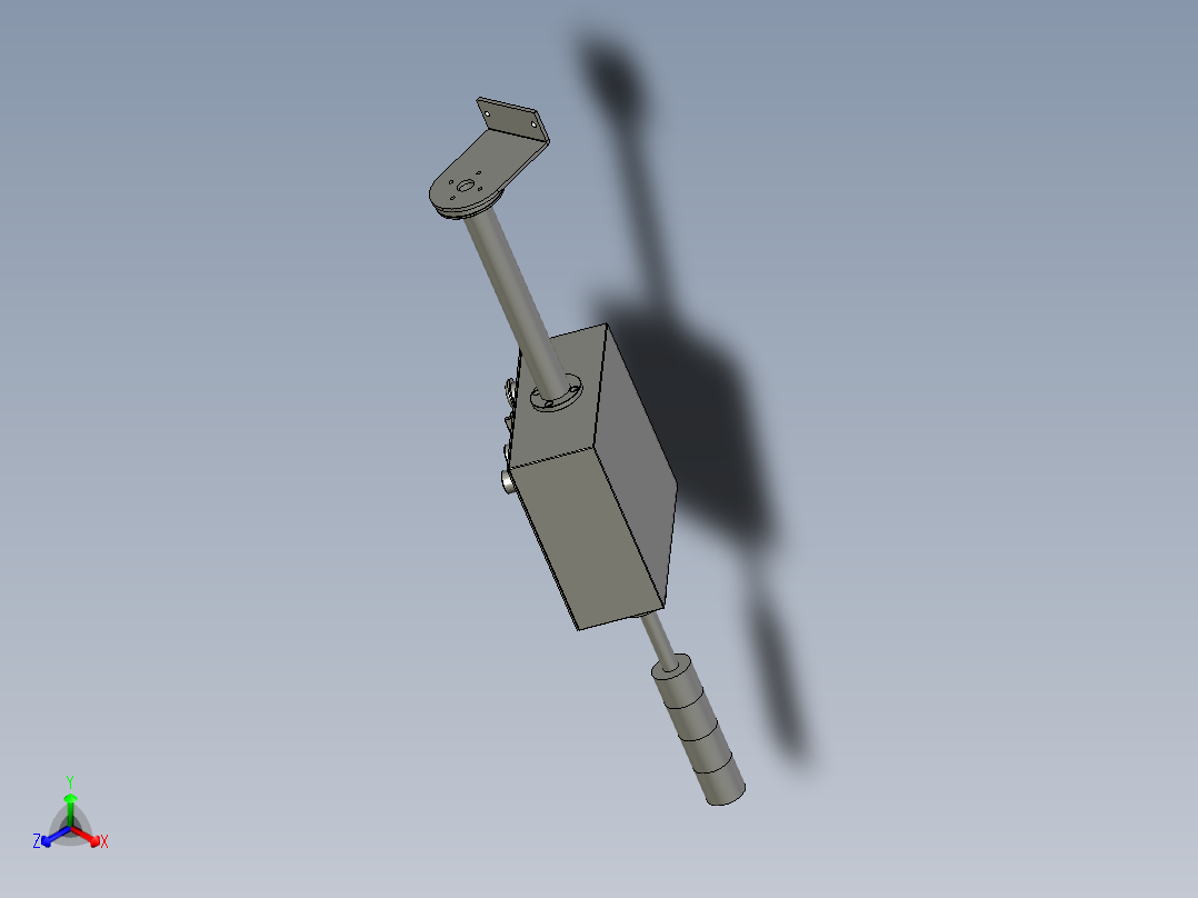 触摸屏电控箱主视图
