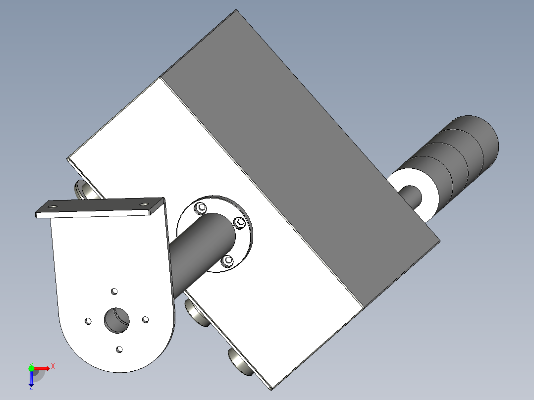 触摸屏电控箱俯视图