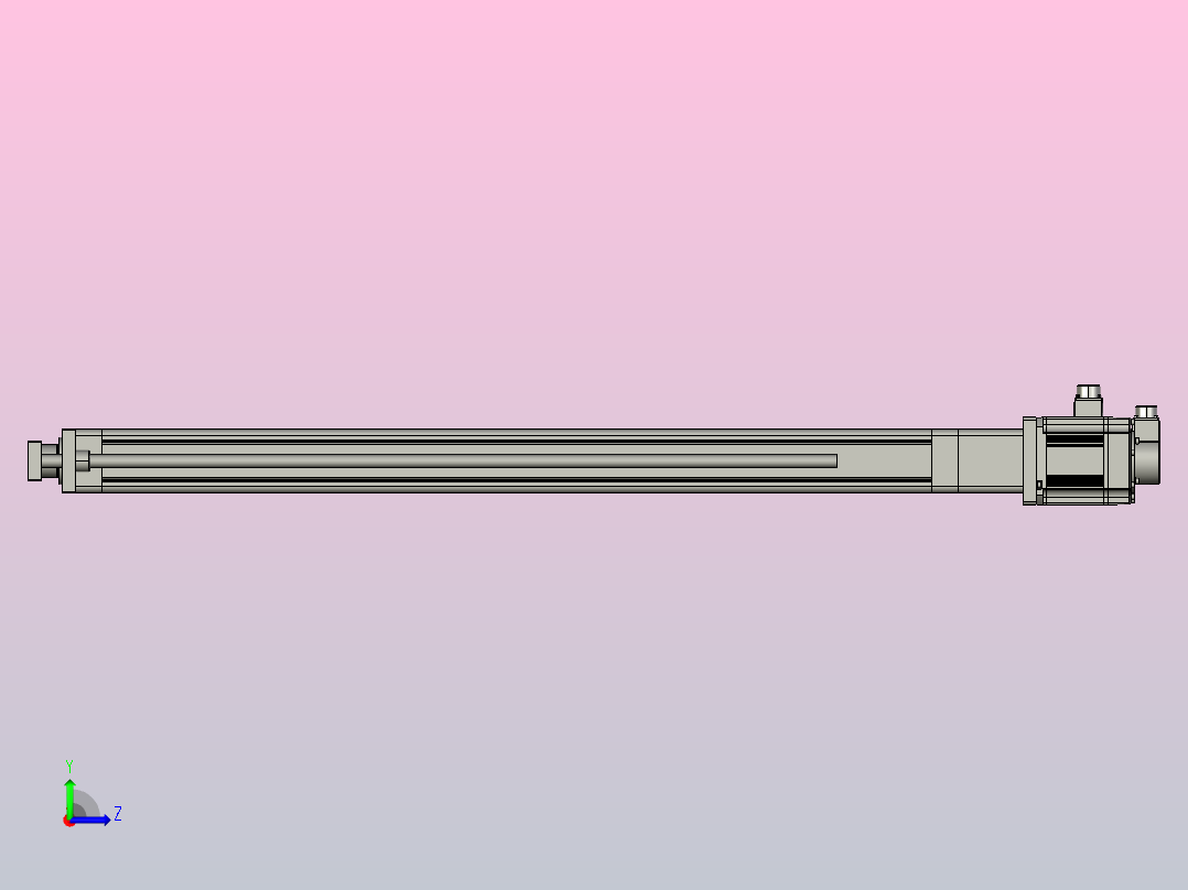伺服电缸SOE80-L10-C-S1100-D-FG-P1K-D3左视图