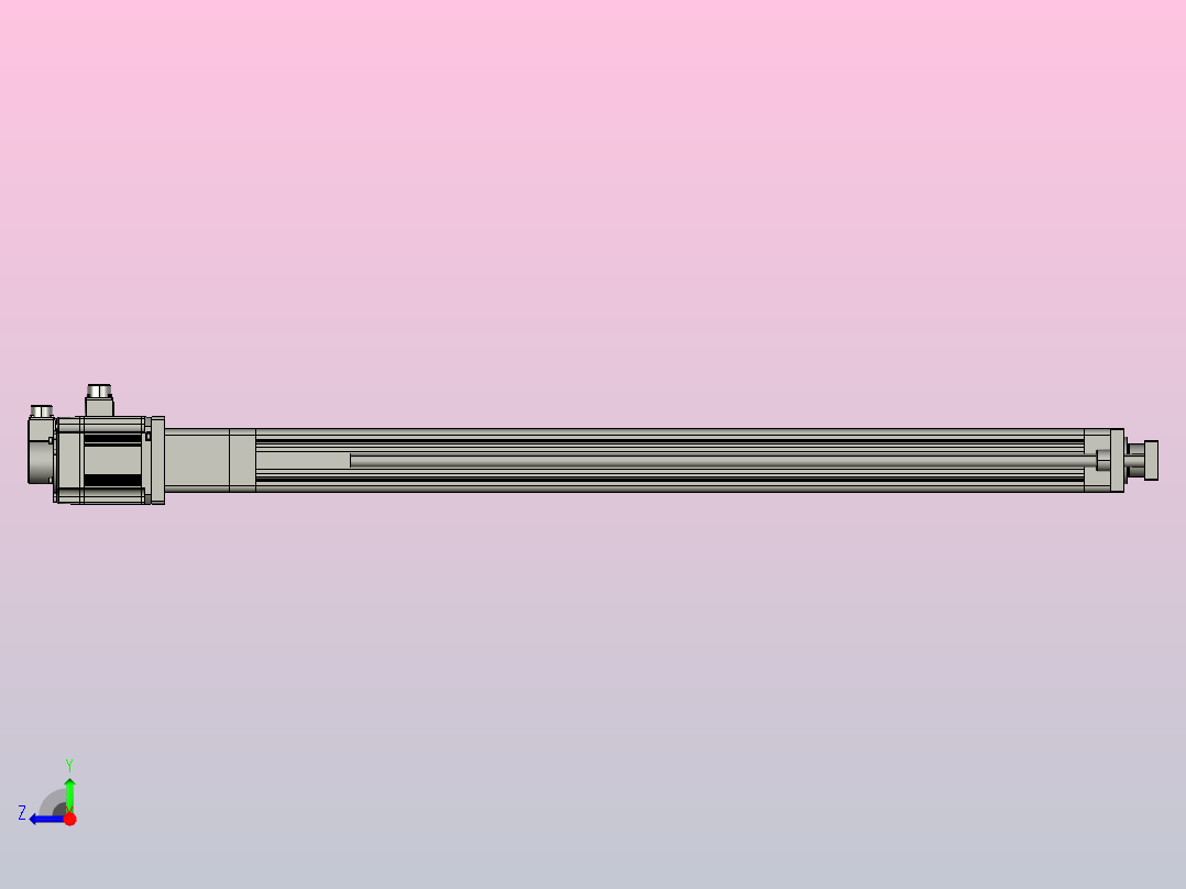 伺服电缸SOE80-L10-C-S1100-D-FG-P1K-D3右视图