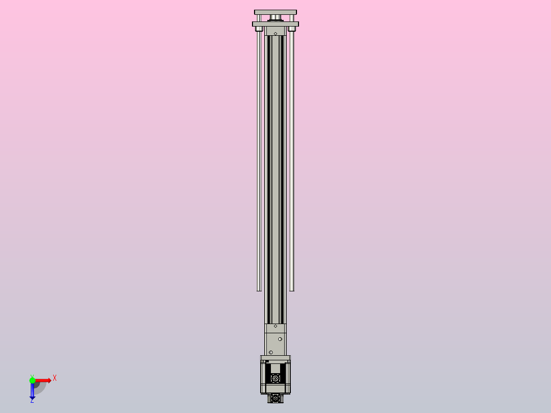 伺服电缸SOE80-L10-C-S1100-D-FG-P1K-D3俯视图