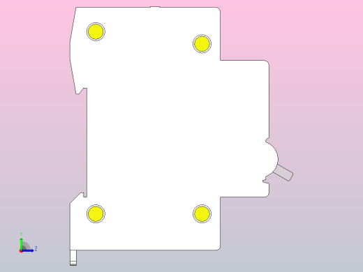 RDX65-63高分断小型断路器[RDX65-63-1P-C4A]左视缩略图