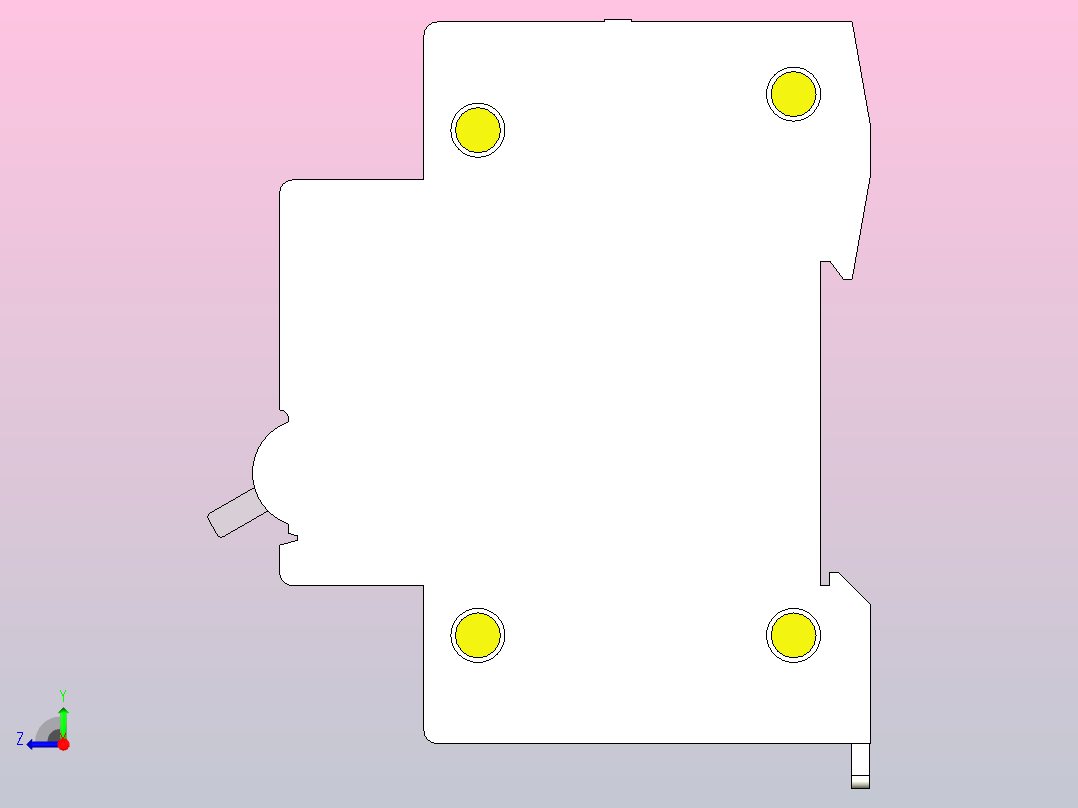 RDX65-63高分断小型断路器[RDX65-63-1P-C4A]右视图