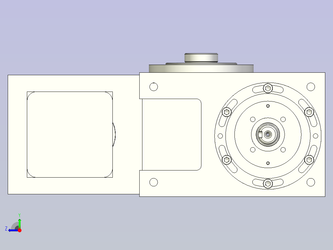 格图凸轮分割器 70DF-PACK-DJ-WF右视图