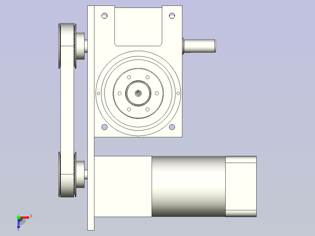 格图凸轮分割器 70DF-PACK-DJ-WF俯视图
