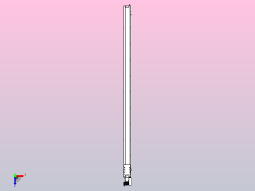 SCM14-2900-R滚珠花健、支撑座、滚珠丝杠、交叉导轨、直线模组俯视缩略图