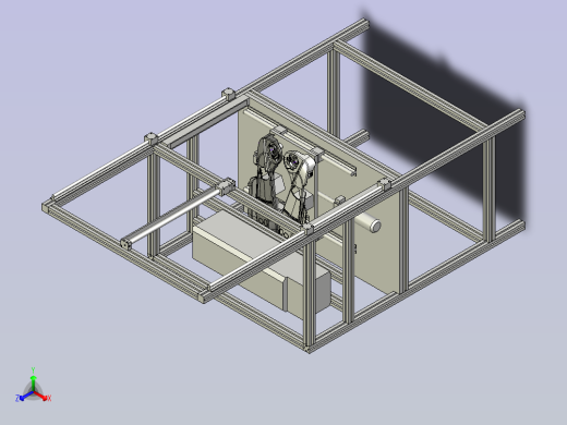 激光切割机3D模型