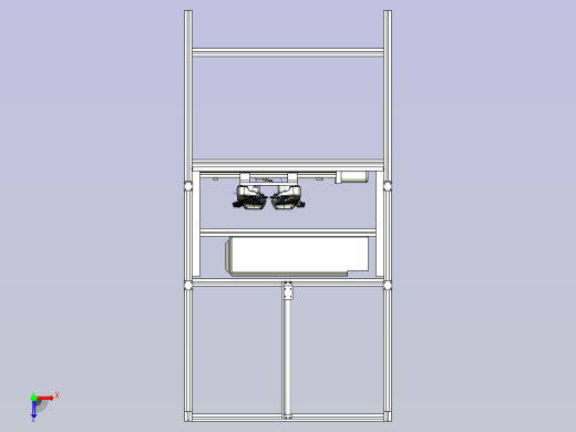 激光切割机3D模型俯视缩略图