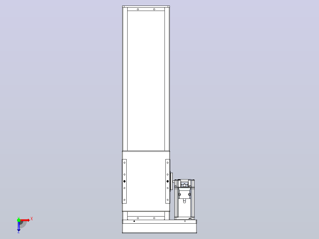 滚珠丝杠直线轴带导轨全封闭TPA-HCR-140D-2010C-L400-MR-Y-P40-N3俯视图