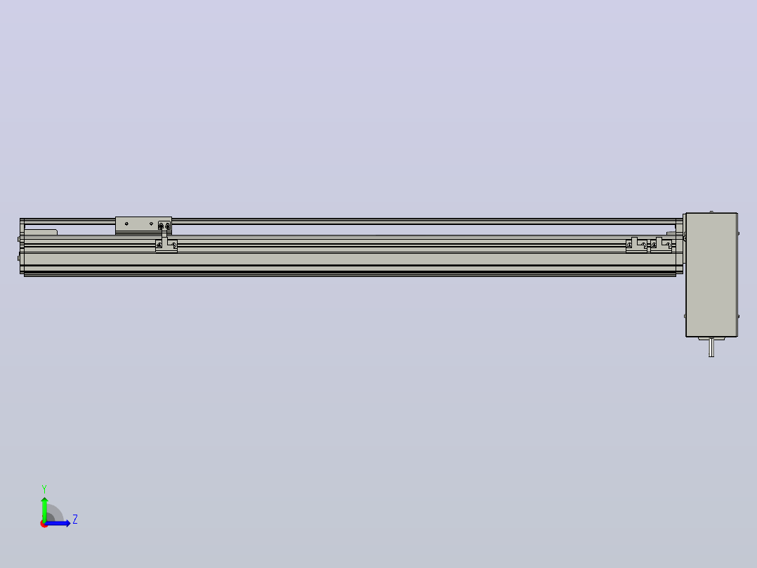 MT75BT半封闭皮带滑台[MT75BT.L80.600.LD.P40.C3]左视图