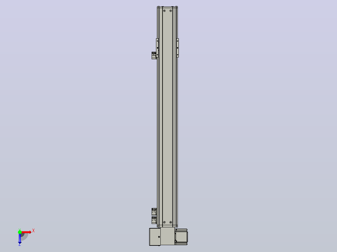 MT75BT半封闭皮带滑台[MT75BT.L80.600.LD.P40.C3]俯视图