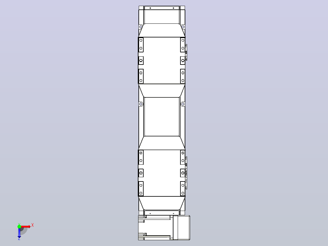 皮带直线轴双滑块型TPA-GCBS-150-P80-L50-RU-M75-N3俯视图
