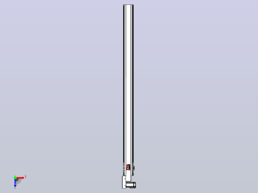 皮带直线轴半封闭可选导轨TPA-HNB-120D-110-L1800-ML-C-P40-N3俯视缩略图