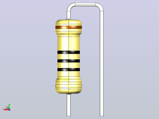 电阻器组RES_AV_3W_300mil_0R_5%后视缩略图