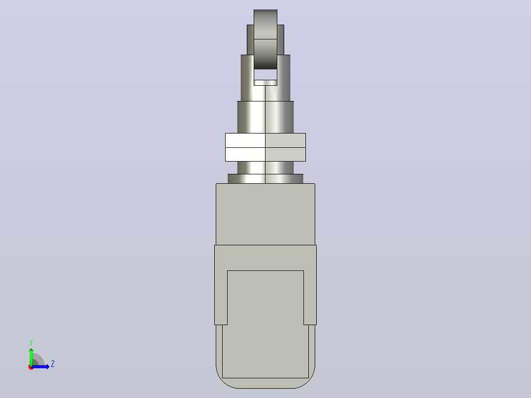 行程开关传感器D4MC-5020左视图
