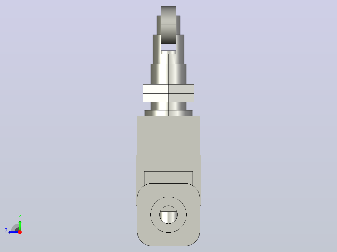 行程开关传感器D4MC-5020右视图