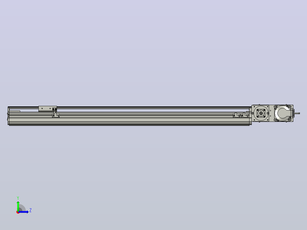 MT75BT半封闭皮带滑台[MT75BT.L80.700.R.P40.C3]左视图