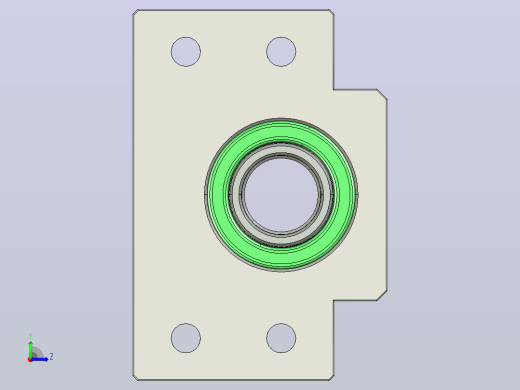 轴端支架BK15左视缩略图