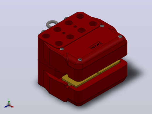 SB200-A09系列液压盘式制动器_SB200-A09-1000×30-WL.WM.1正等轴测缩略图