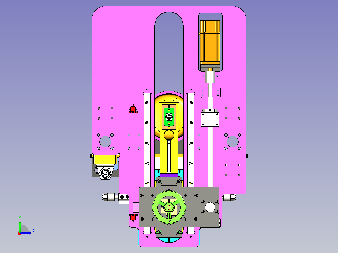 灯泡压罩机构左视图