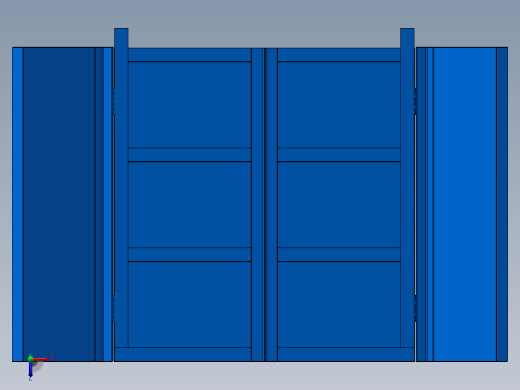 工具柜设计（SW+CAD）俯视缩略图