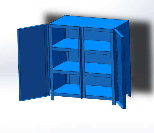 工具柜设计（SW+CAD）缩略图