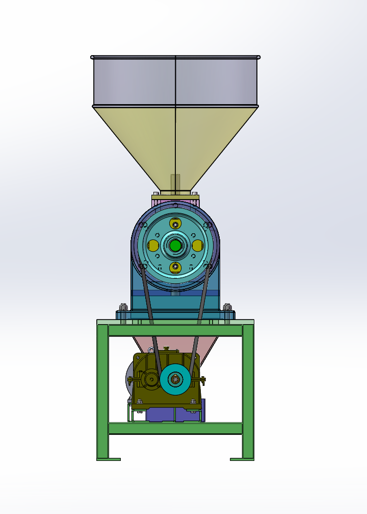 菜籽螺旋榨油机设计（SW+CAD+说明书）