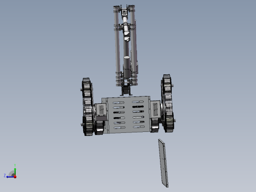 越障行走机-SW+CAD+论文说明书右视缩略图