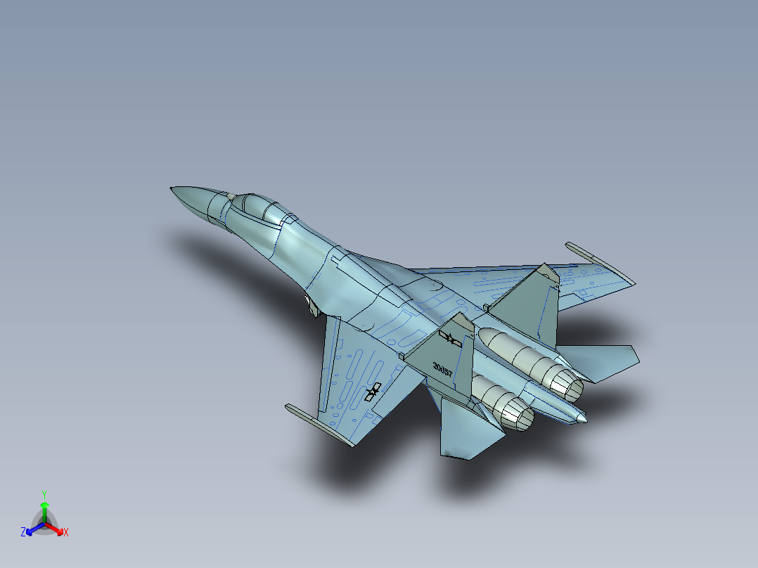 57-歼11B STP UG 片体