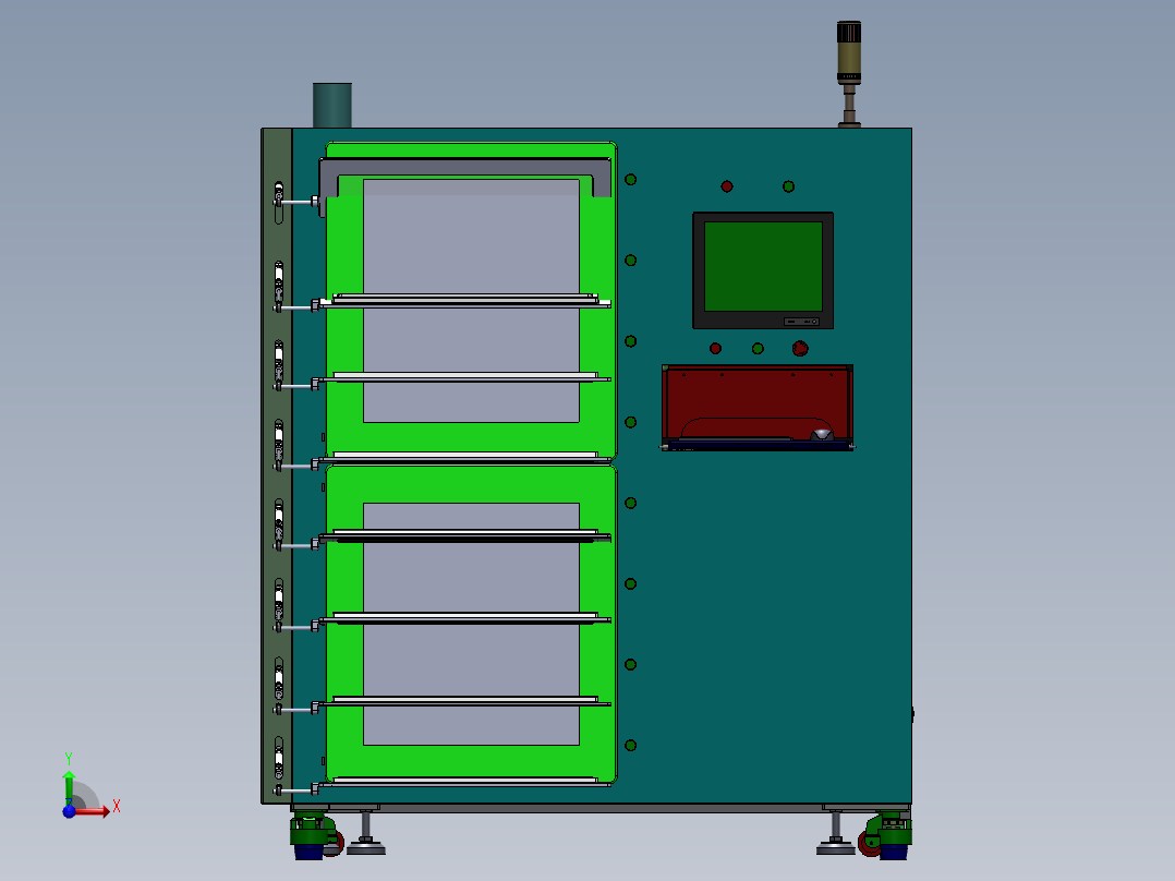 全自动烤箱设备sw2016前视图