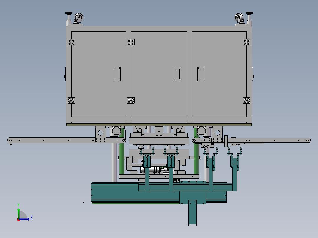 手机锂电池正压测漏机（sw17可编辑+工程图+BOM）左视图