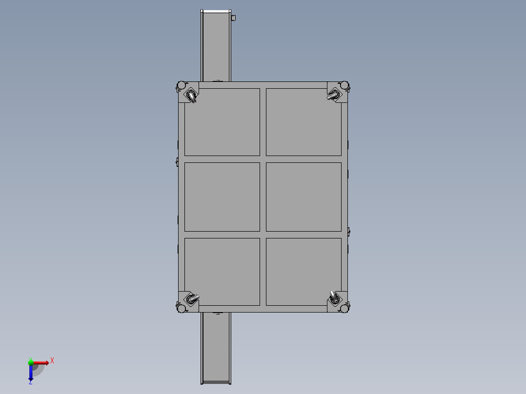 手机锂电池正压测漏机（sw17可编辑+工程图+BOM）俯视图