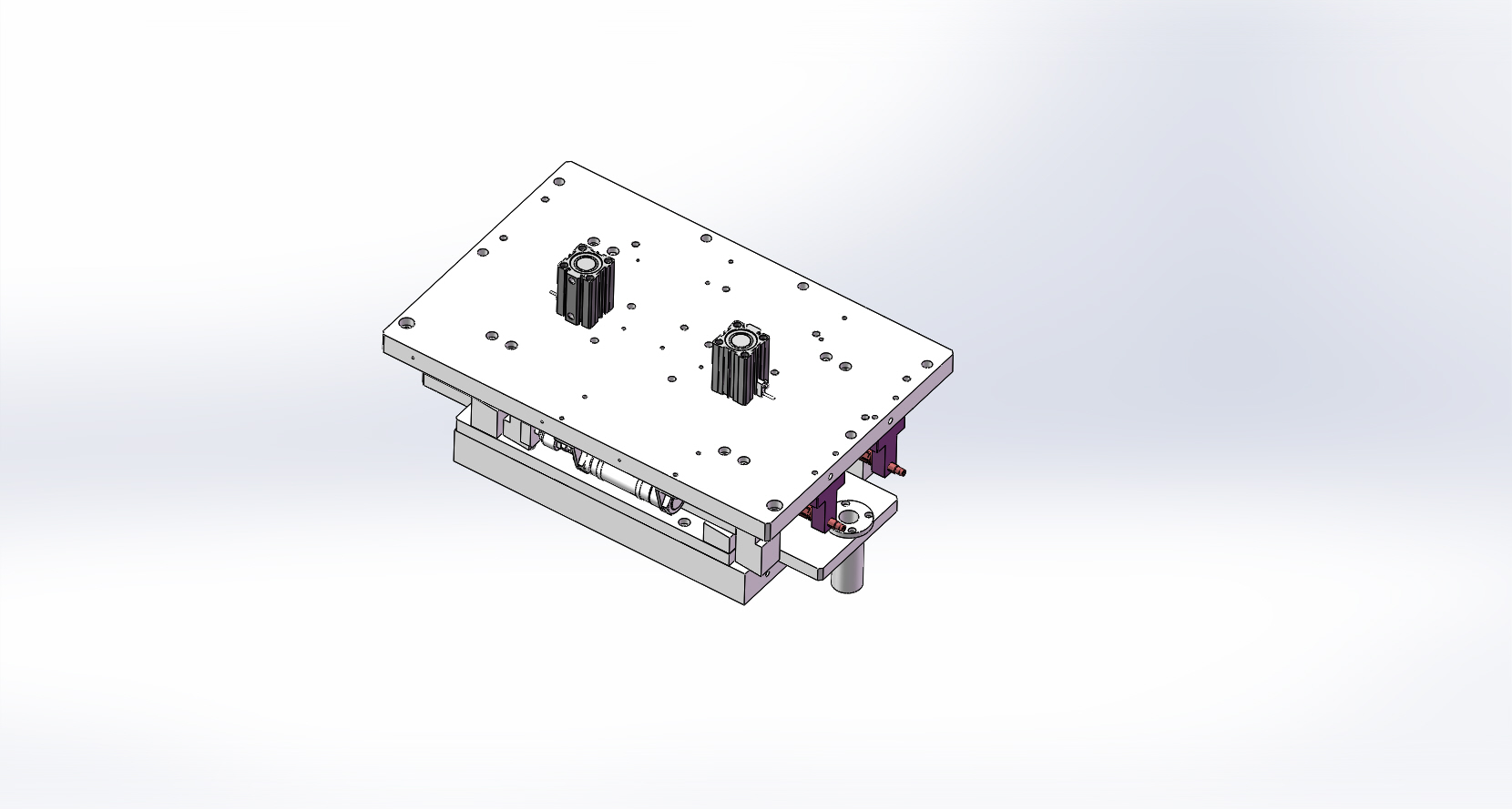 手机锂电池正压测漏机（sw17可编辑+工程图+BOM）