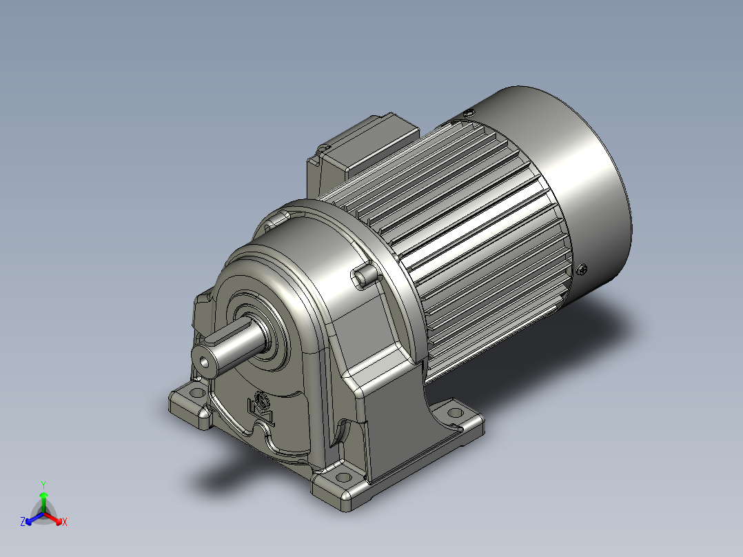 利明减速电机三维图3D模型