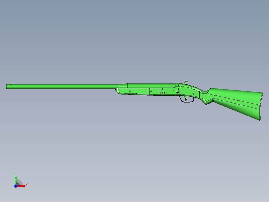 松鼠牌12号猎枪 前视图