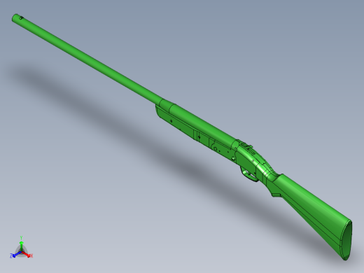 松鼠牌12号猎枪 正等轴测缩略图