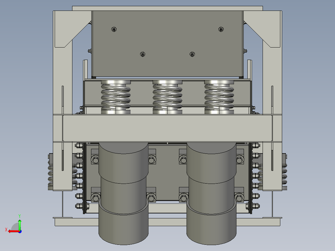 振动给料机后视图