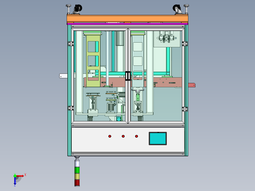 SMT治具自动上料机F765俯视图