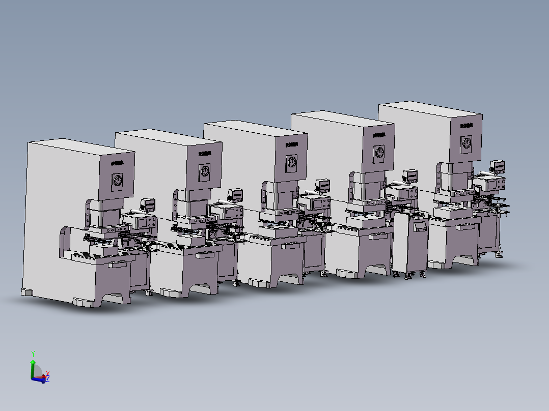 冲压机械手联线
