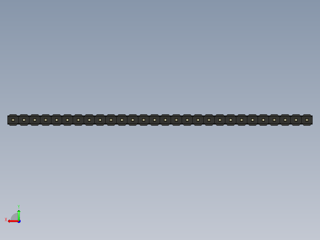 彩色公头100mil（2.54mm）系列-DS1021_black_1x28p_100mil_Type19_rev1.0后视图