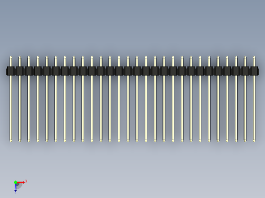 彩色公头100mil（2.54mm）系列-DS1021_black_1x28p_100mil_Type19_rev1.0俯视缩略图