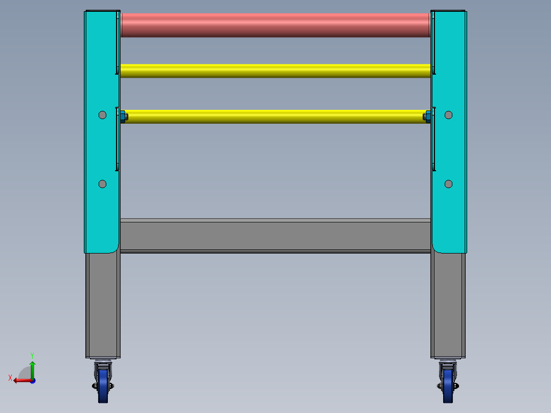 电动伸缩门后视图