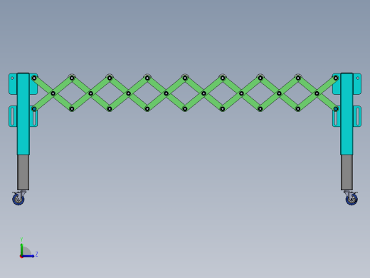 电动伸缩门左视缩略图