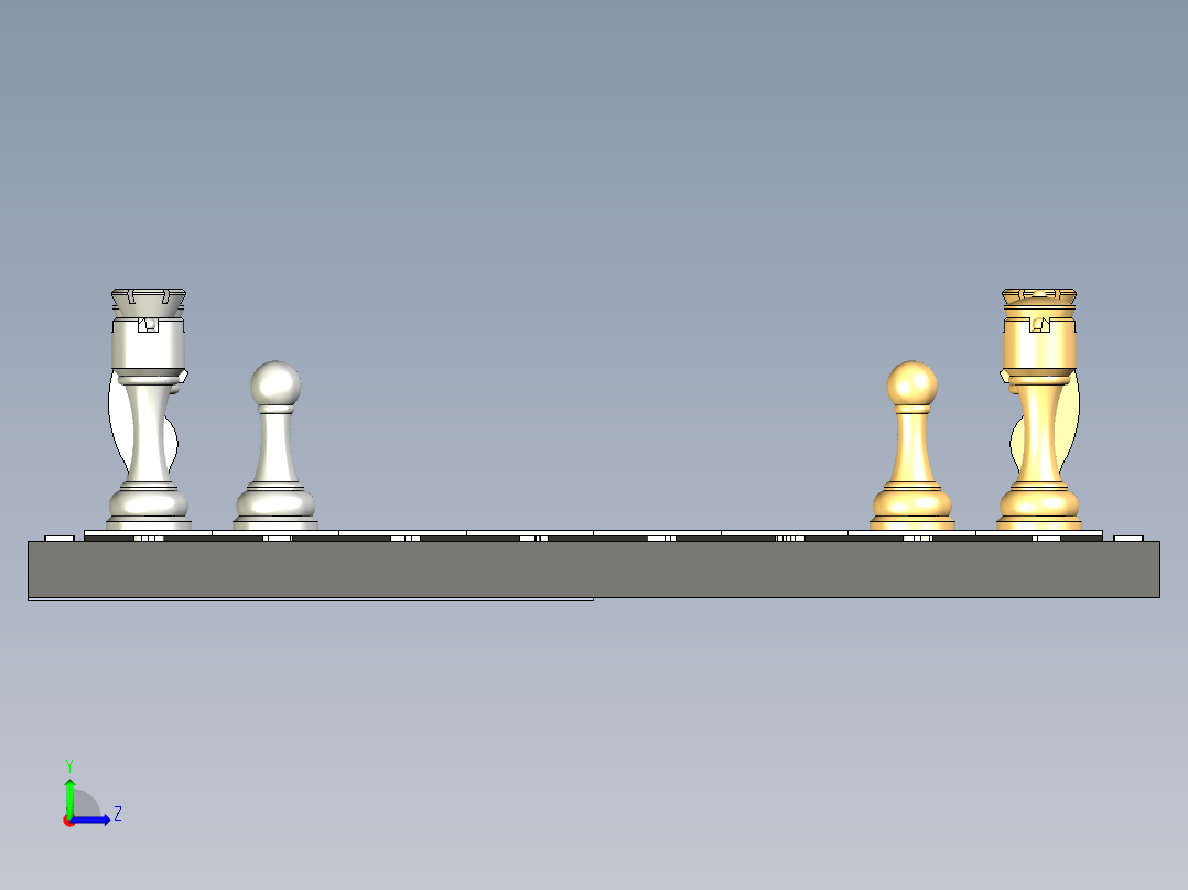 国际象棋左视图