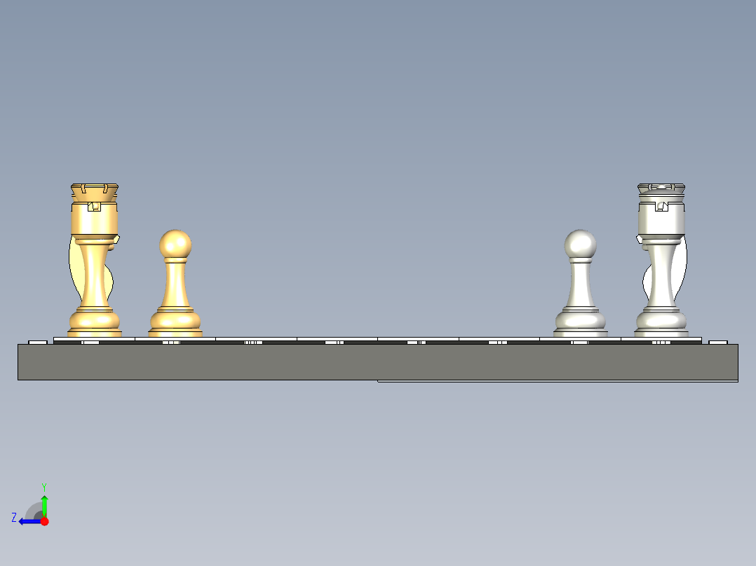 国际象棋右视图