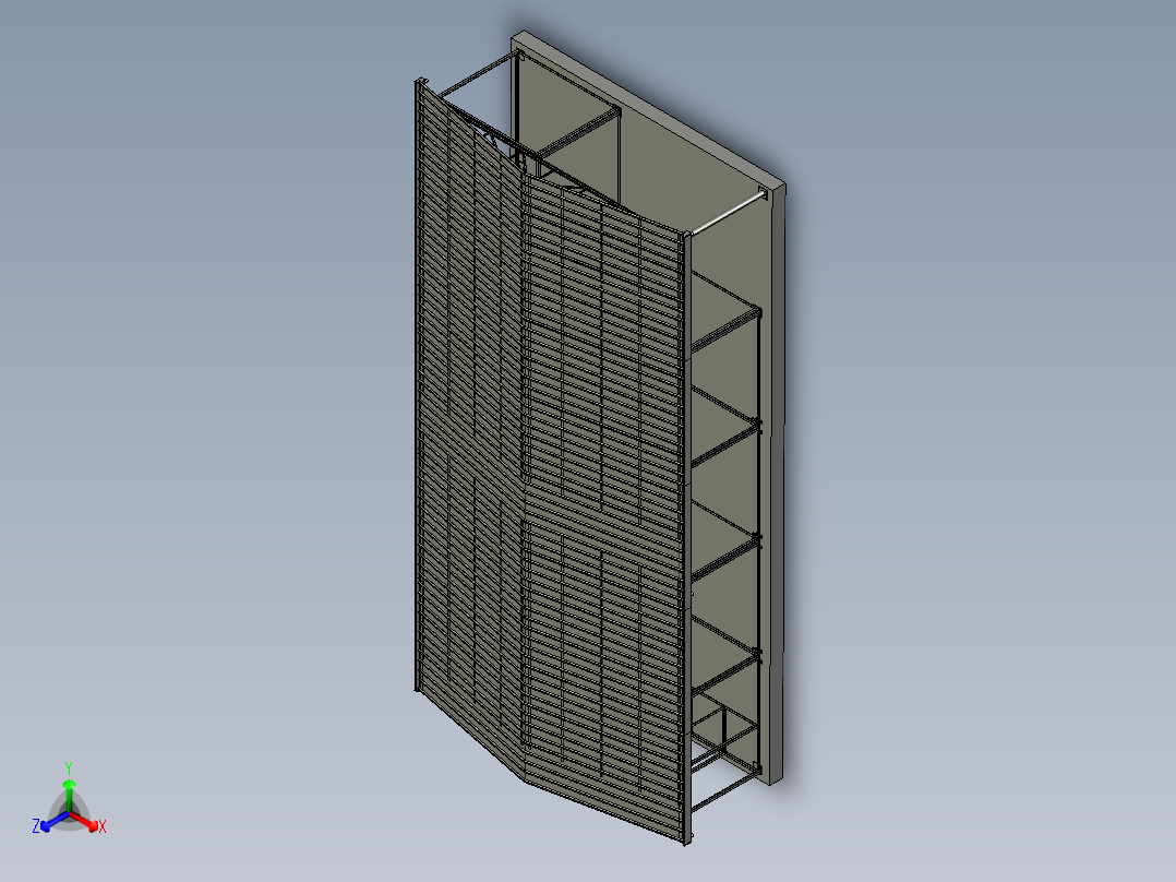 木屋别墅(1)正等轴测图