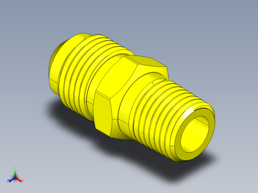 喇叭形 45D 半接头连接器-FLARE 45D 3-8 Tube OD-5-8-18 x 1-4 NPT.STEP