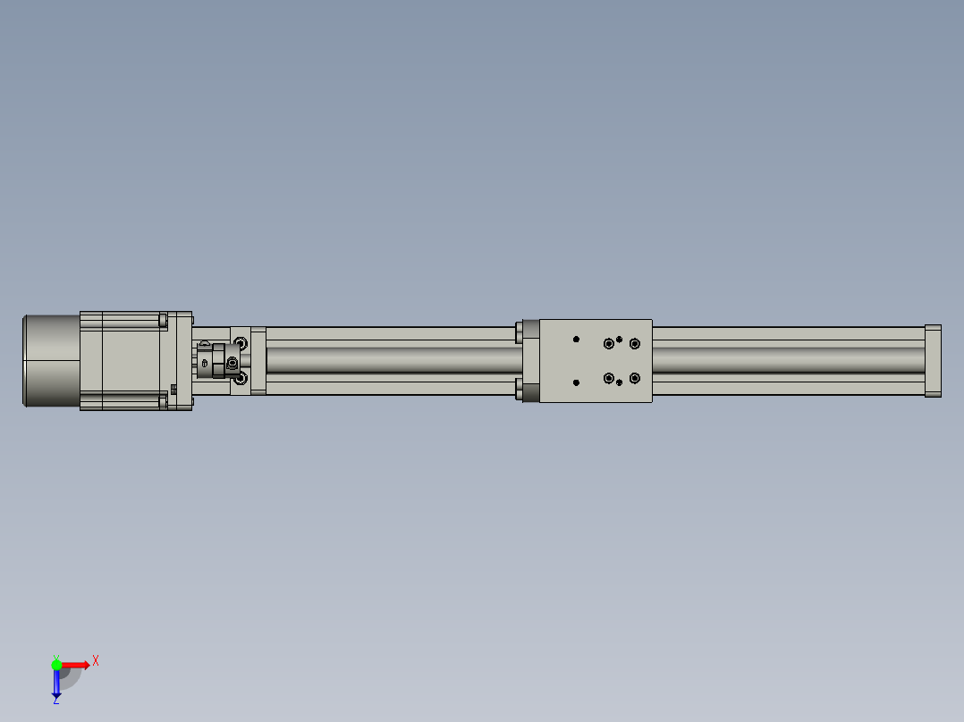 模组FSK40-L10C7-BC-B57-300行程（B57刹车电机）俯视图