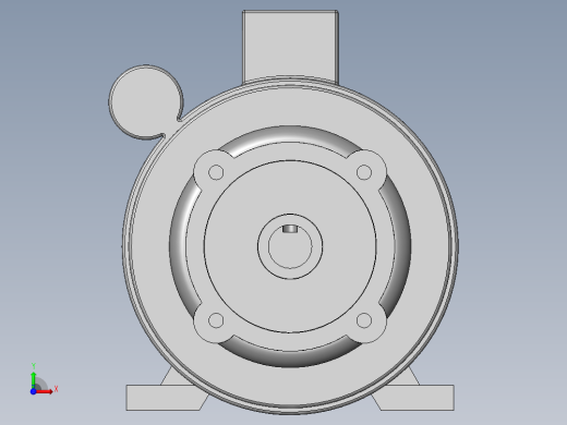 异步电机DJ_YS系列(IP44)_IMB34型_YS-90S-4前视缩略图