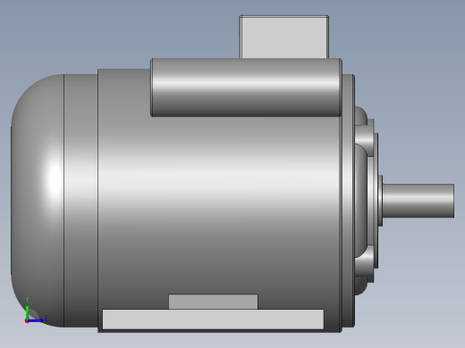 异步电机DJ_YS系列(IP44)_IMB34型_YS-90S-4左视缩略图